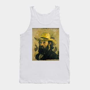 Self-Portrait in a Straw Hat by Paul Cezanne Tank Top